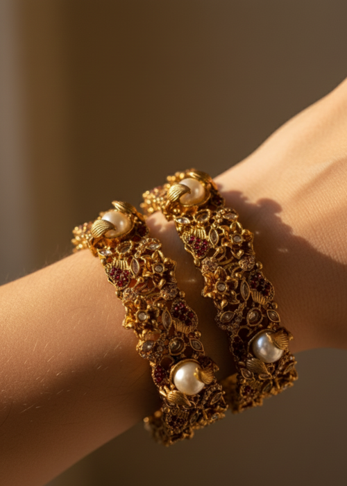 Shop the Hamsini Openable Bangles from Zarosh Jewel