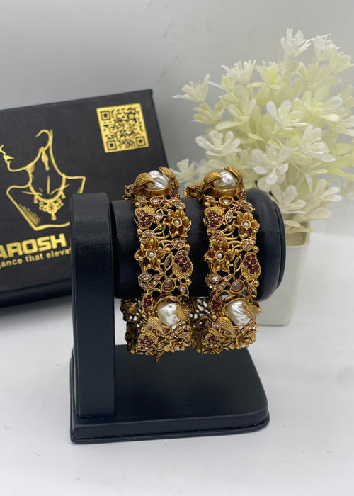 Shop the Hamsini Openable Bangles from Zarosh Jewel