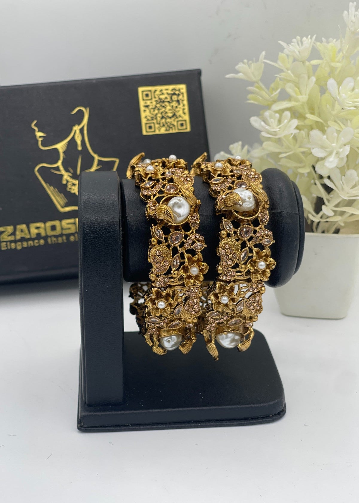 Shop the Hamsini Openable Bangles from Zarosh Jewel