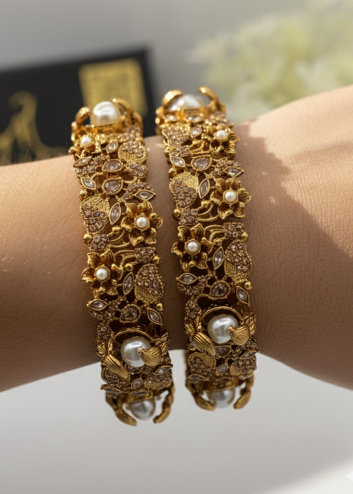 Shop the Hamsini Openable Bangles from Zarosh Jewel