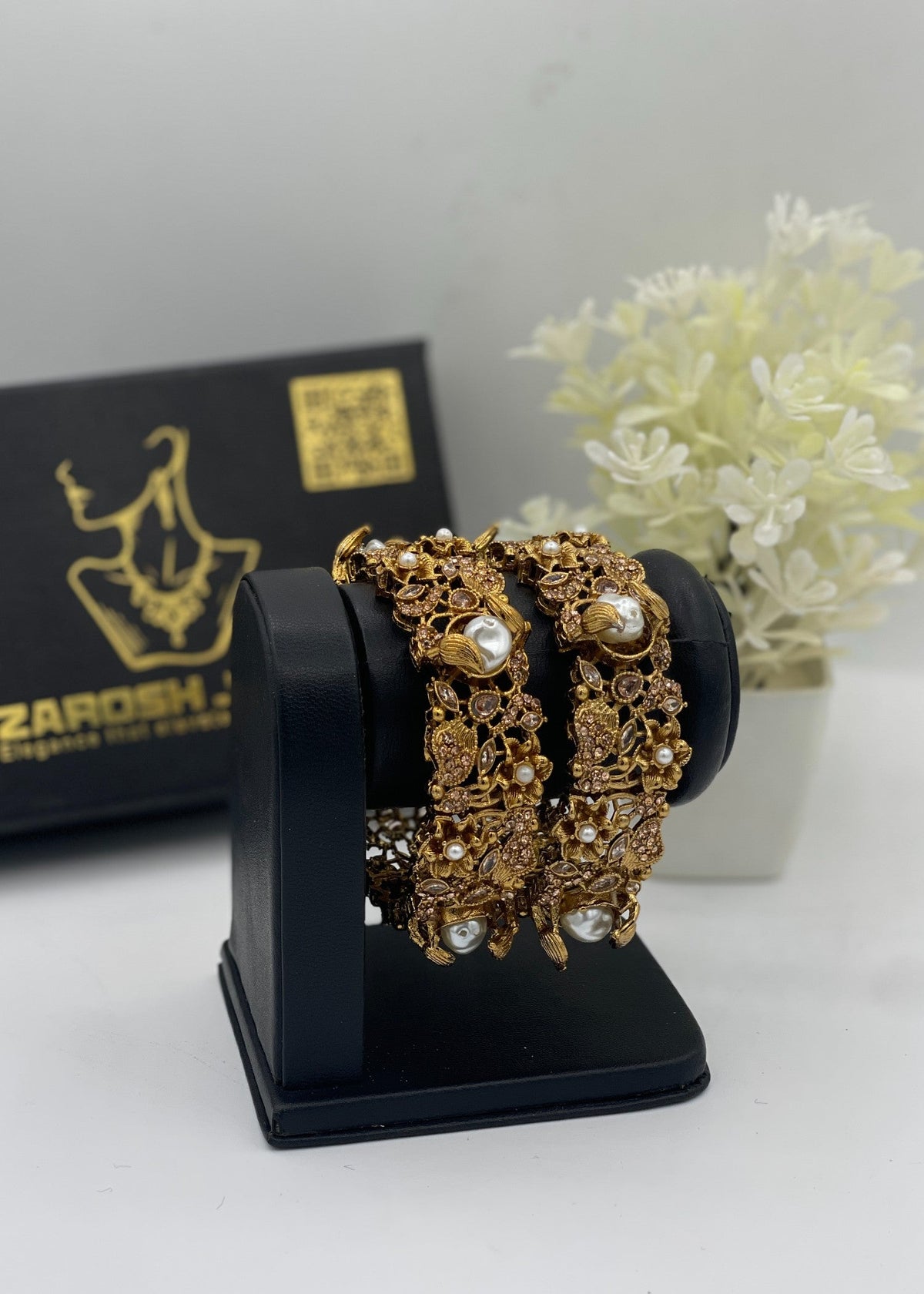 Shop the Hamsini Openable Bangles from Zarosh Jewel
