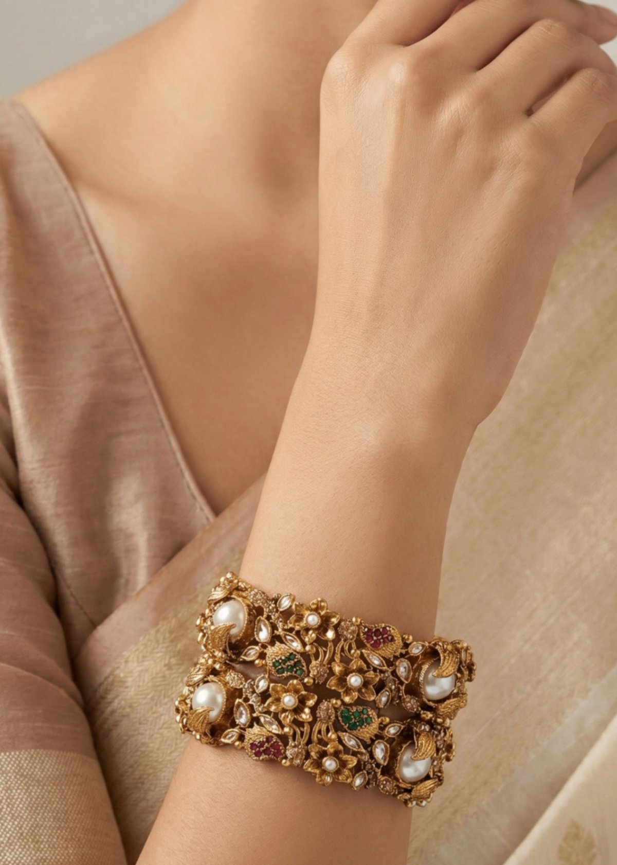 Shop the Hamsini Openable Bangles from Zarosh Jewel