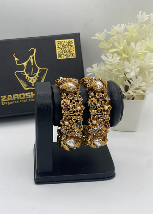 Shop the Hamsini Openable Bangles from Zarosh Jewel