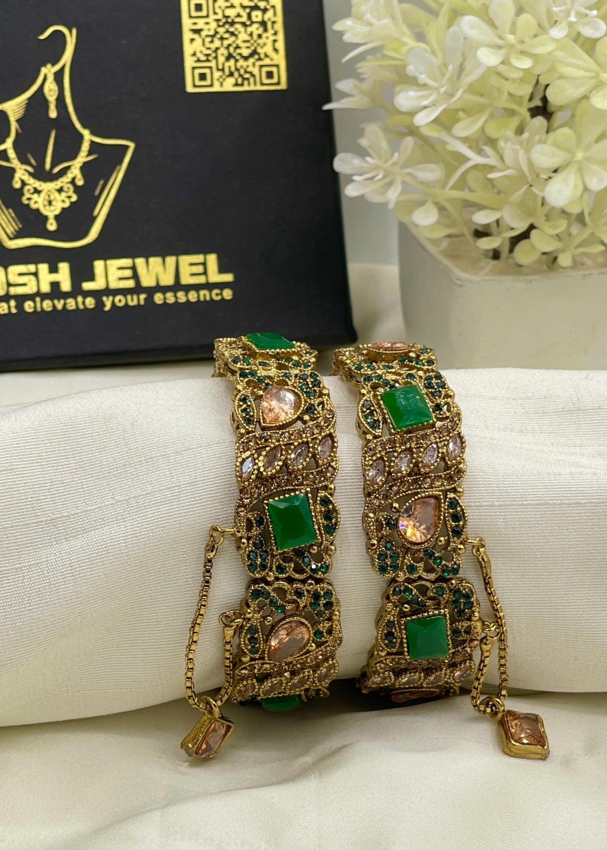 Shop the Hawra Adjustable Bangle from Zarosh Jewel