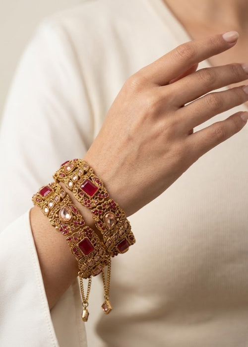 Shop the Hawra Adjustable Bangle from Zarosh Jewel