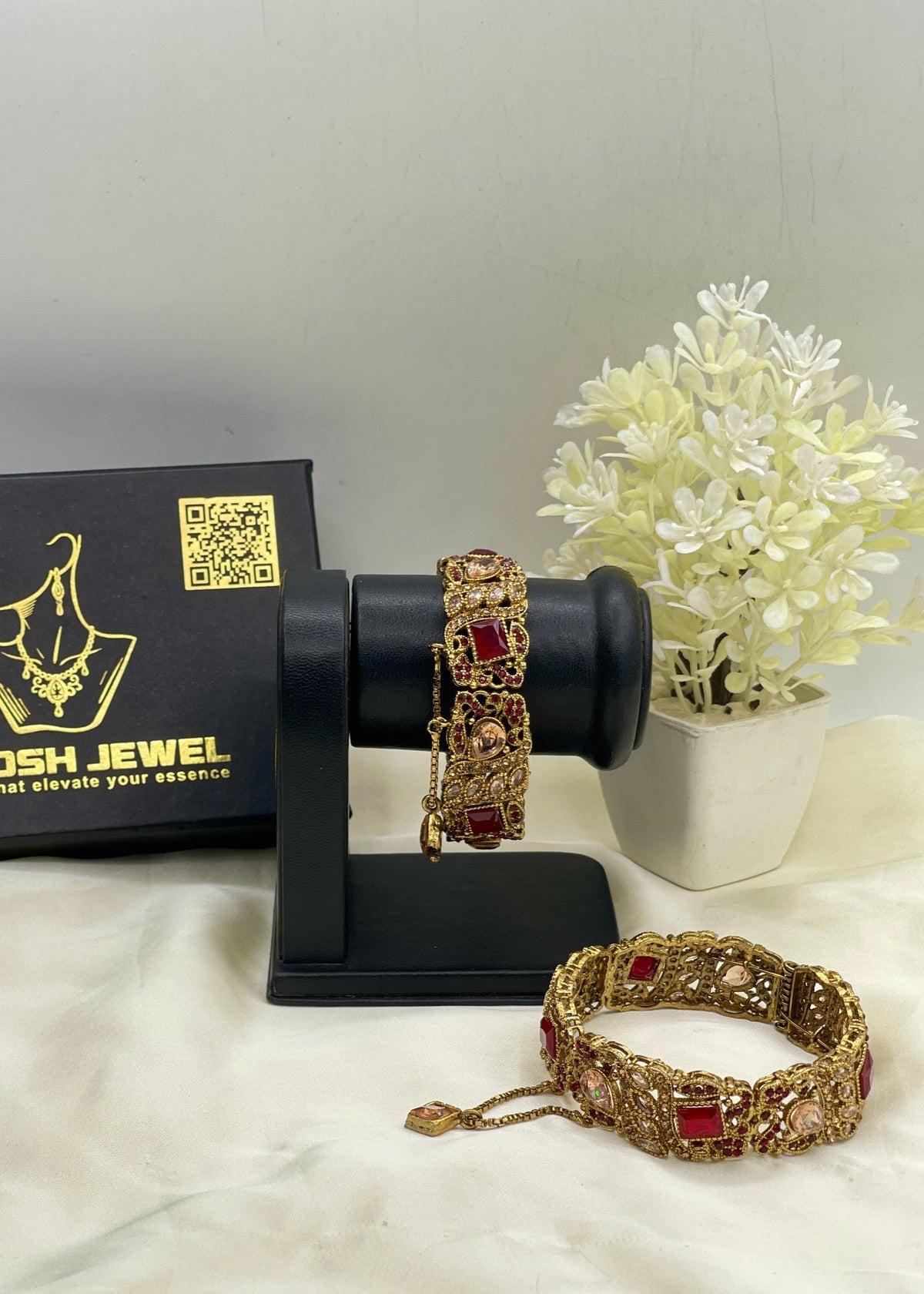 Shop the Hawra Adjustable Bangle from Zarosh Jewel