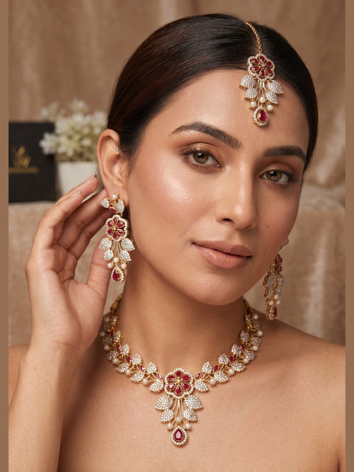 Hazel Necklace Set by Zarosh Jewel