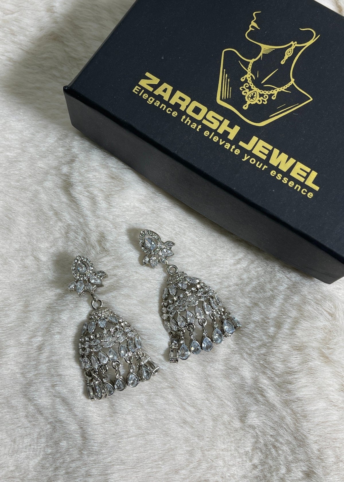 Shop the Heera Jhumkas from Zarosh Jewel