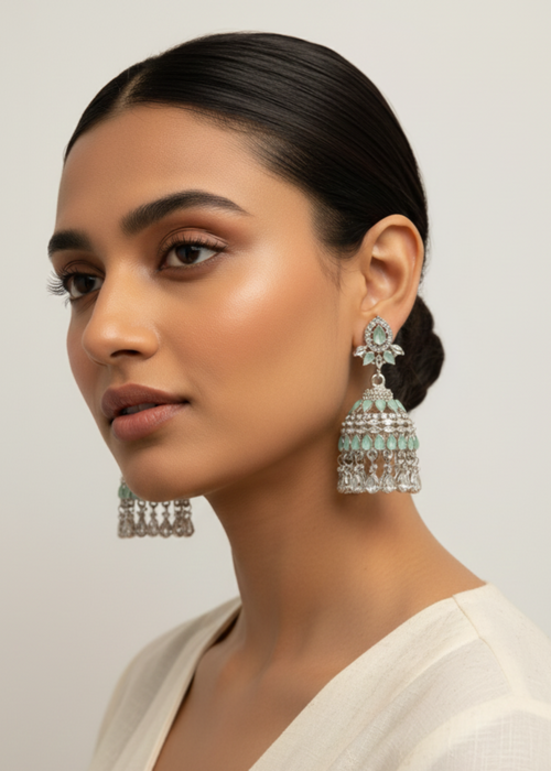 Shop the Heera Jhumkas from Zarosh Jewel