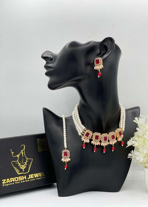 Shop the Heritage Pearl Choker Set from Zarosh Jewel