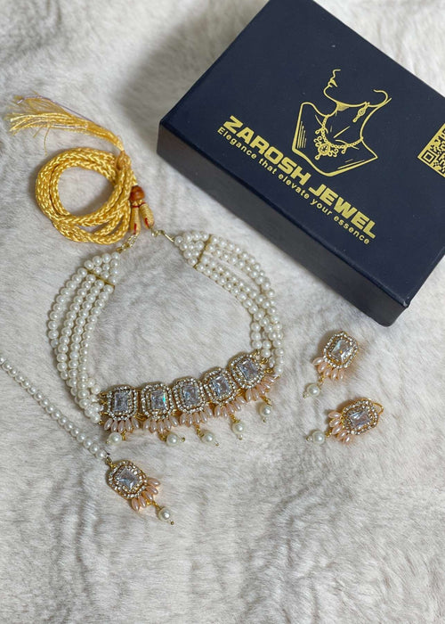 Shop the Heritage Pearl Choker Set from Zarosh Jewel