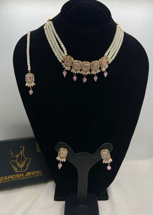 Shop the Heritage Pearl Choker Set from Zarosh Jewel