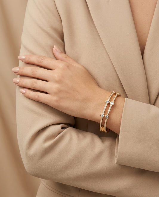 Hina Openable Bracelet by Zarosh Jewel