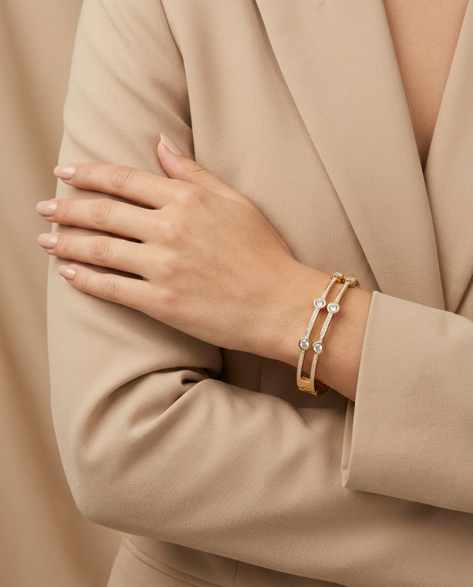 Hina Openable Bracelet by Zarosh Jewel