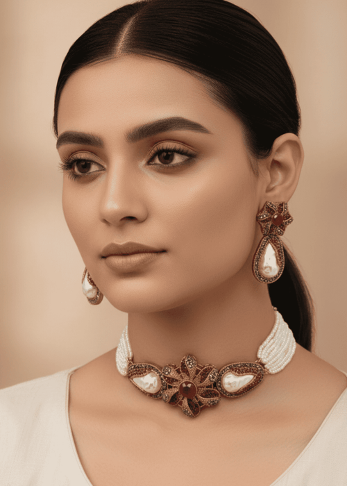 Shop the Hira Elegance Choker Set from Zarosh Jewel