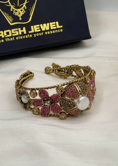 Shop the Hoor Floral Bangle from Zarosh Jewel