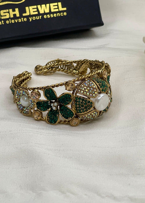 Shop the Hoor Floral Bangle from Zarosh Jewel