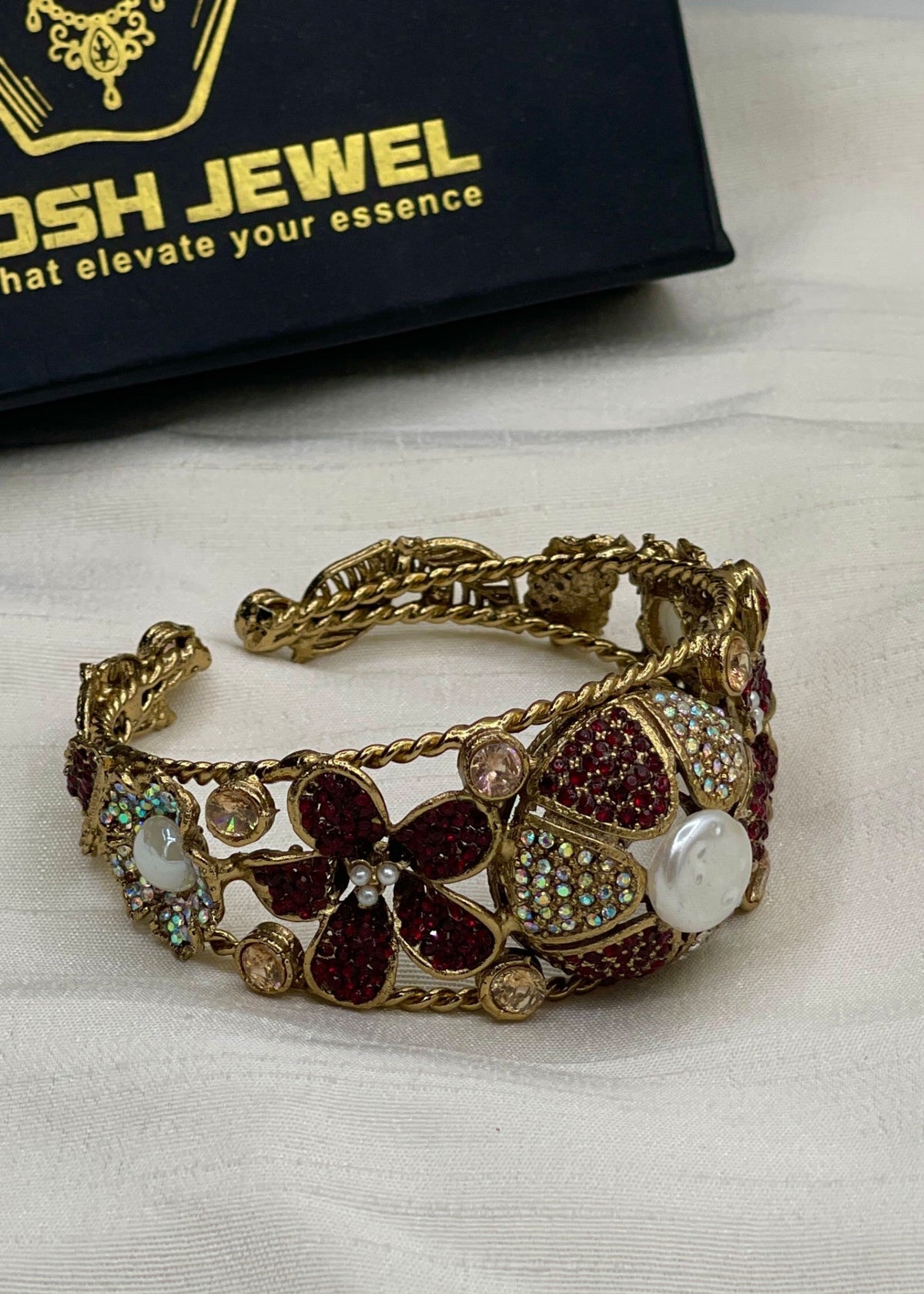 Shop the Hoor Floral Bangle from Zarosh Jewel