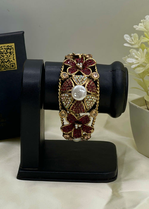 Shop the Hoor Floral Bangle from Zarosh Jewel