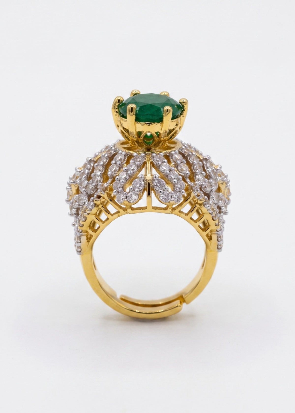 Shop the Huda Gold Plated Ring from Zarosh Jewel