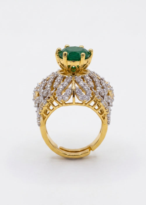 Shop the Huda Gold Plated Ring from Zarosh Jewel