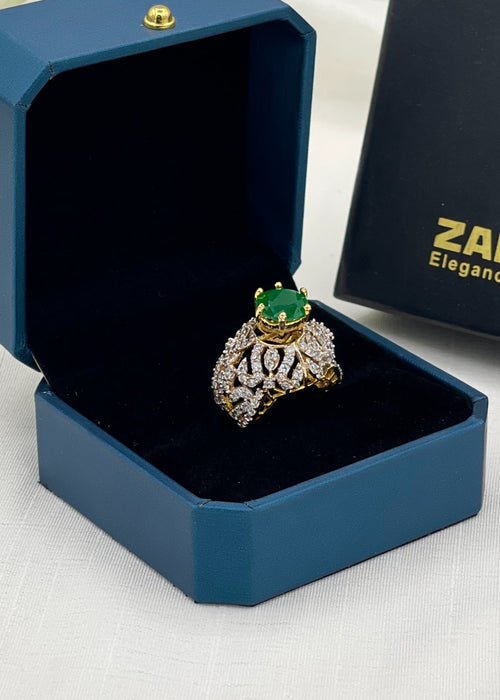 Shop the Huda Gold Plated Ring from Zarosh Jewel