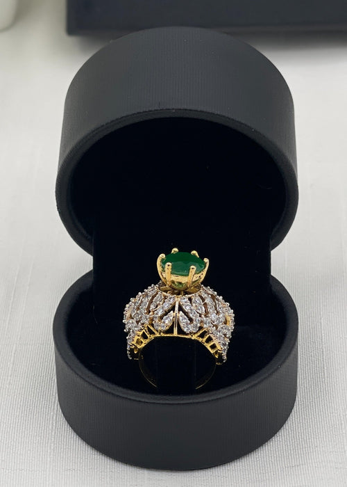 Shop the Huda Gold Plated Ring from Zarosh Jewel