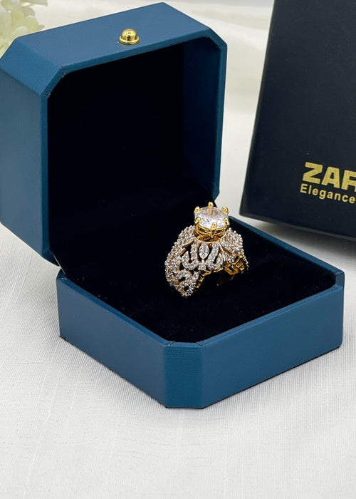 Shop the Huda Gold Plated Ring from Zarosh Jewel