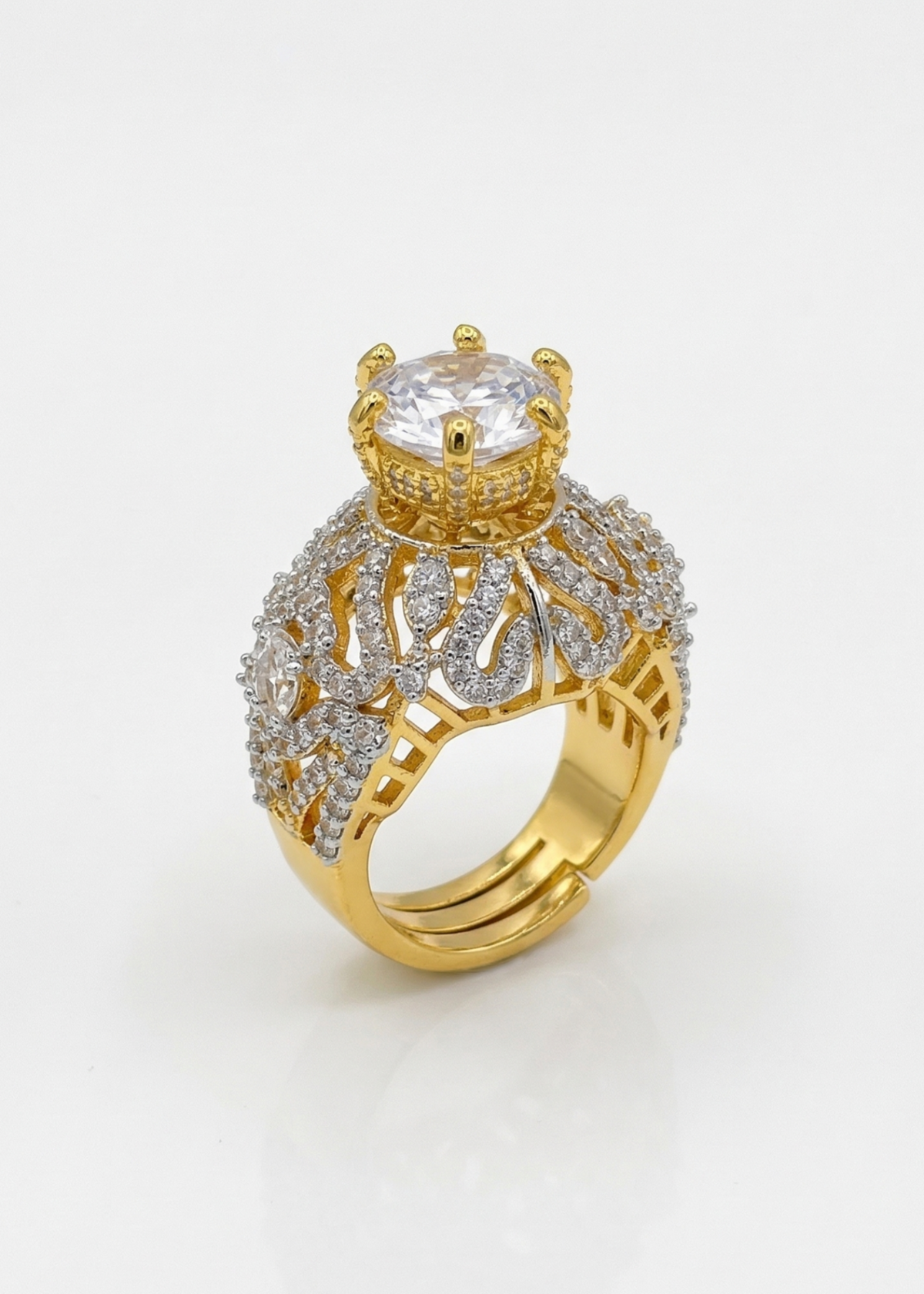 Shop the Huda Gold Plated Ring from Zarosh Jewel