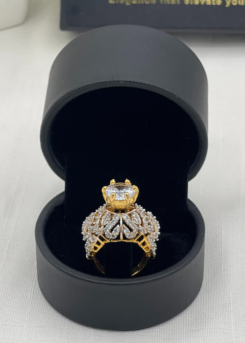 Shop the Huda Gold Plated Ring from Zarosh Jewel