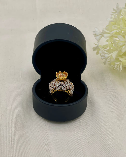 Shop the Huda Gold Plated Ring from Zarosh Jewel