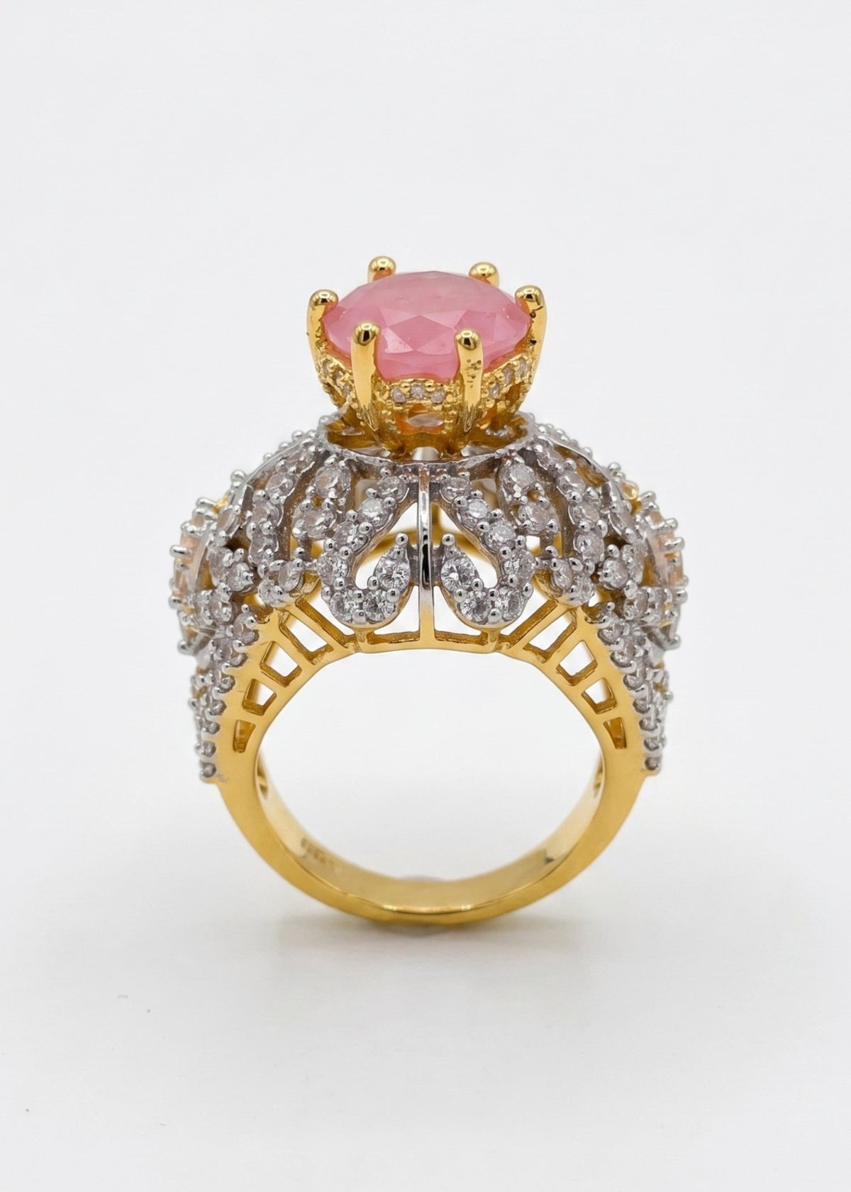 Shop the Huda Gold Plated Ring from Zarosh Jewel