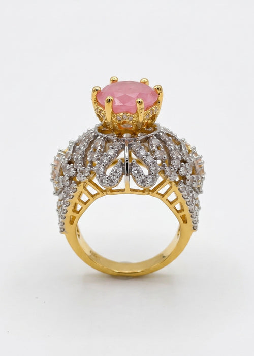 Shop the Huda Gold Plated Ring from Zarosh Jewel