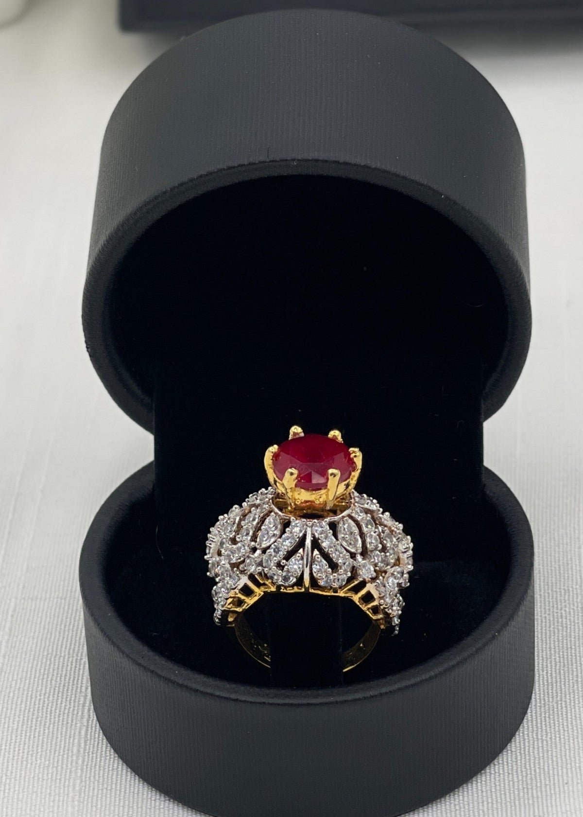 Shop the Huda Gold Plated Ring from Zarosh Jewel