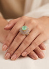 Shop the Huda Gold Plated Ring from Zarosh Jewel