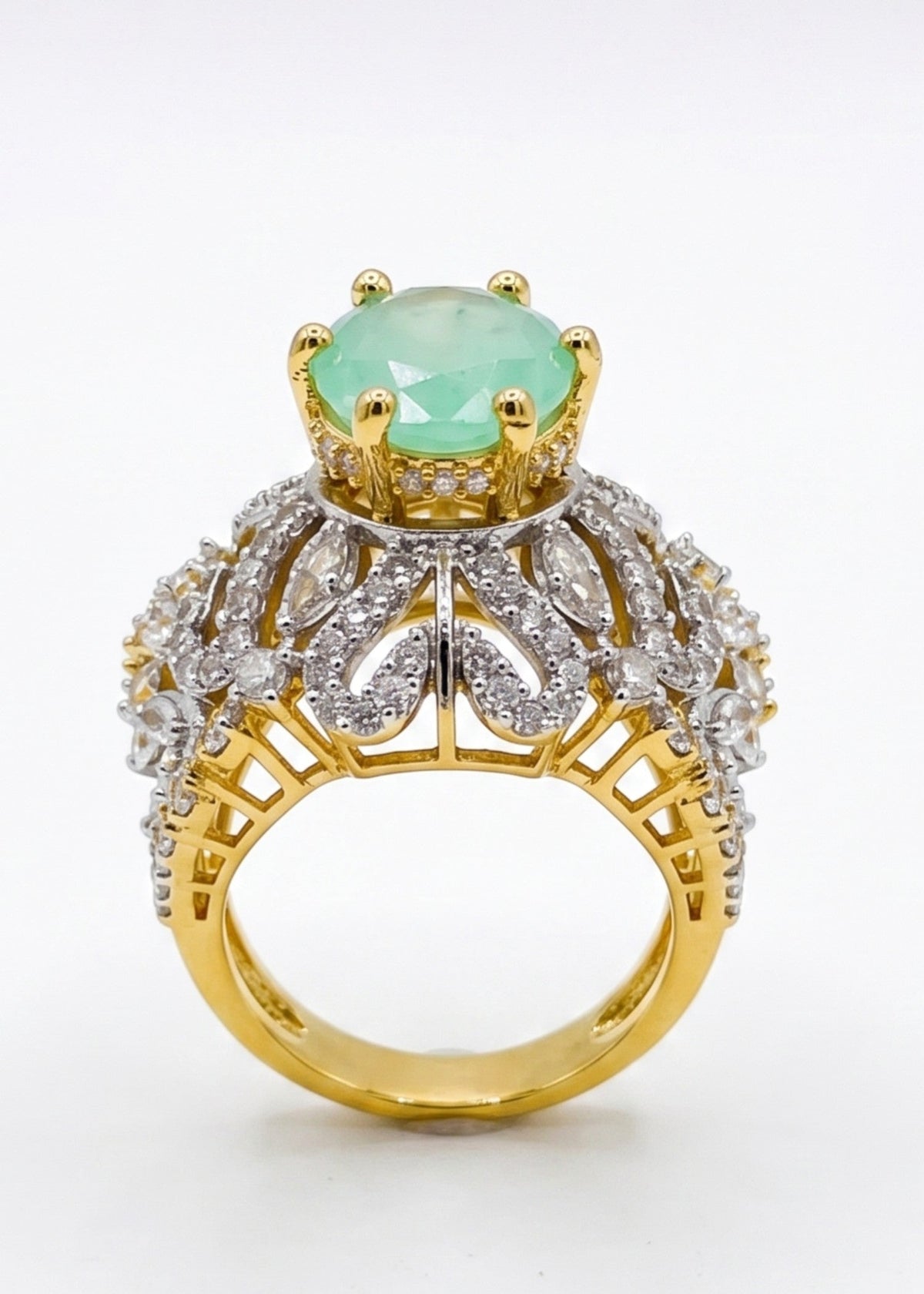 Shop the Huda Gold Plated Ring from Zarosh Jewel