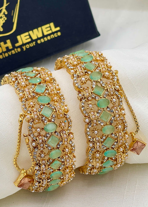 Shop the Humaira Openable Bangle Set from Zarosh Jewel