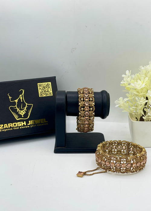 Shop the Humaira Openable Bangle Set from Zarosh Jewel