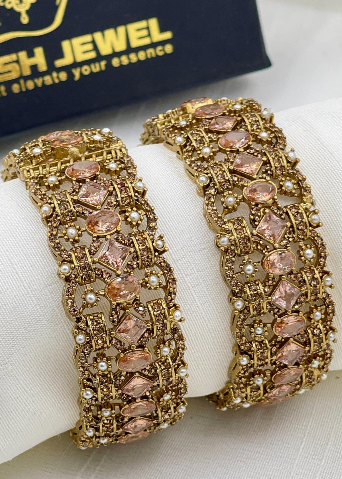 Shop the Humaira Openable Bangle Set from Zarosh Jewel