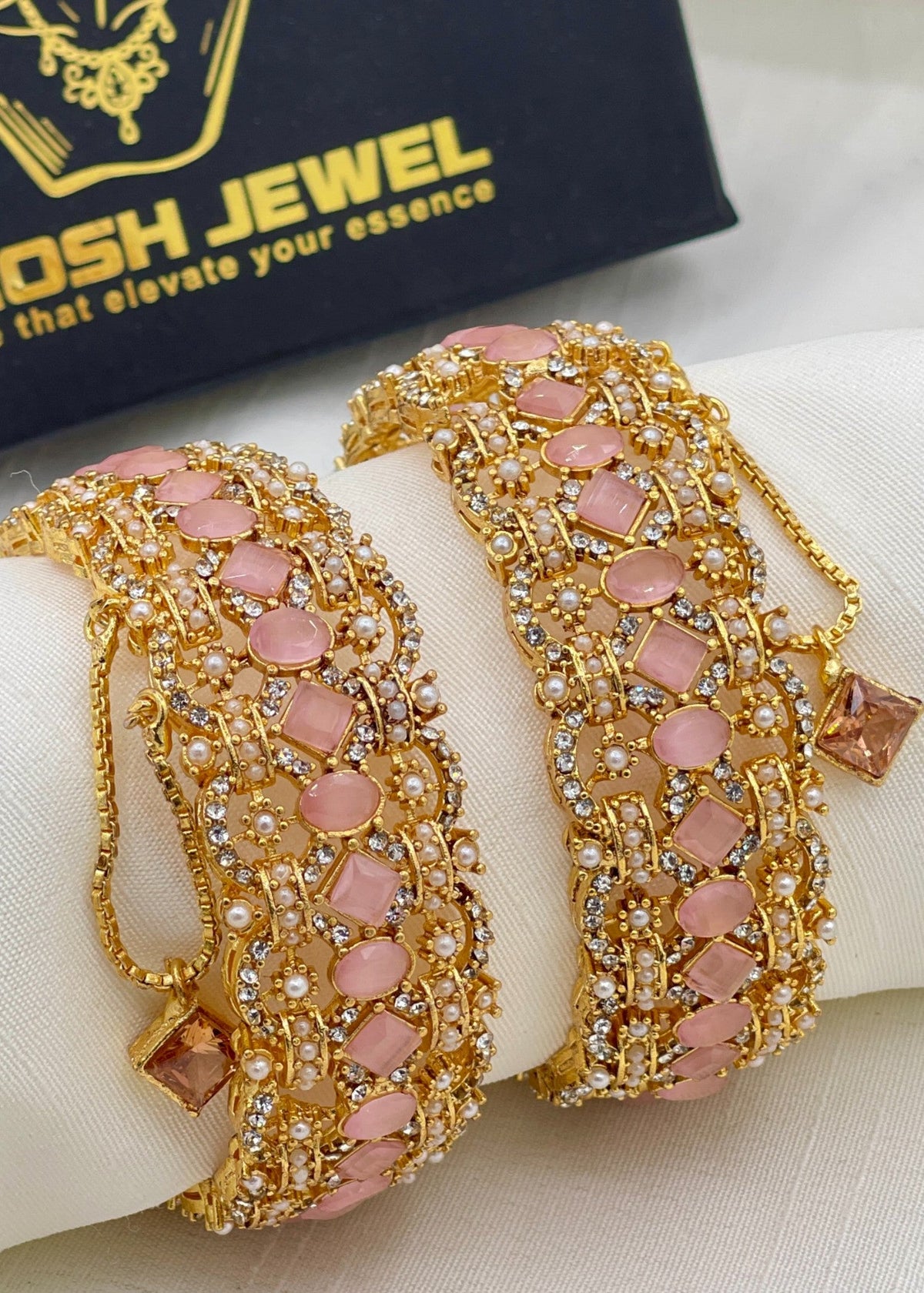 Shop the Humaira Openable Bangle Set from Zarosh Jewel