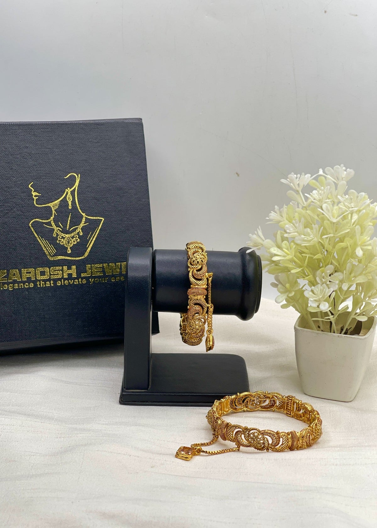 Shop the Ilham Adjustable Bangle from Zarosh Jewel
