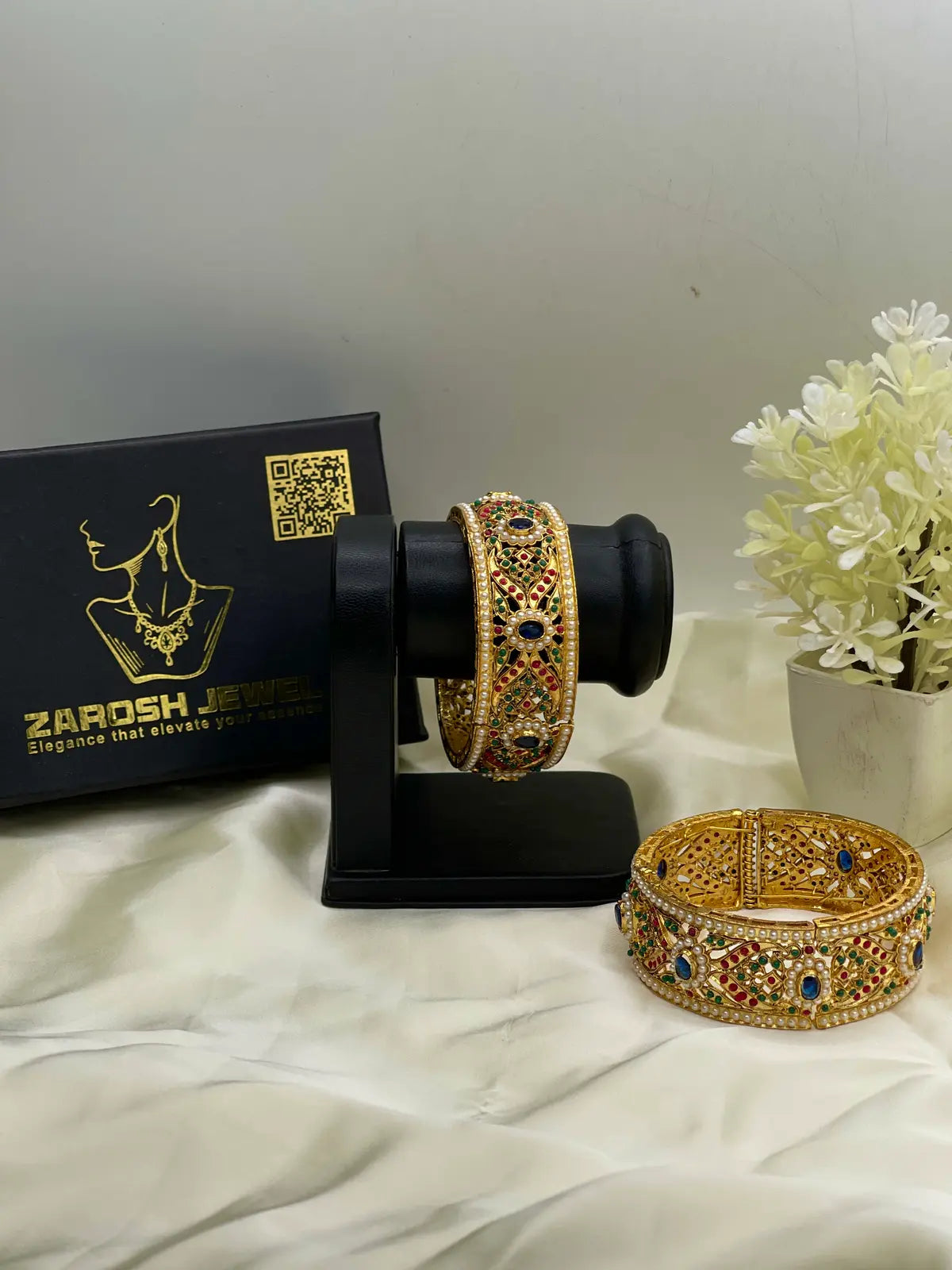 Regal Adjustable Kada | Zarosh Jewel