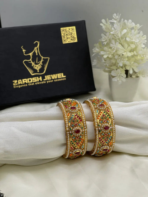 Regal Adjustable Kada | Zarosh Jewel