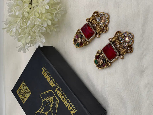 Shahi Gul Earrings | Zarosh Jewel