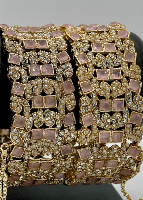 Shop the Imperial Garnet Bangles Openable from Zarosh Jewel