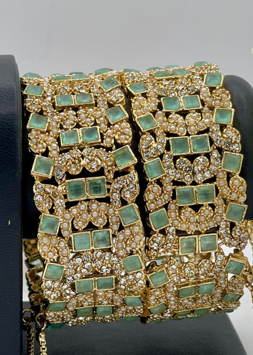 Shop the Imperial Garnet Bangles Openable from Zarosh Jewel