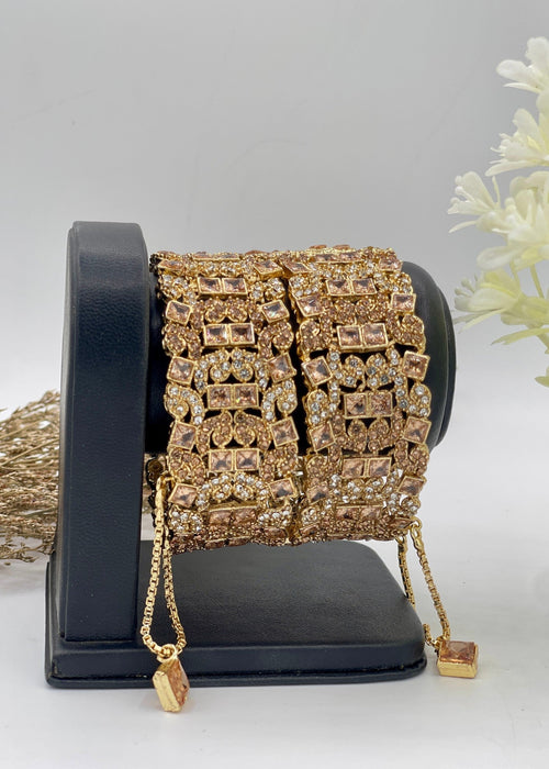 Shop the Imperial Garnet Bangles Openable from Zarosh Jewel