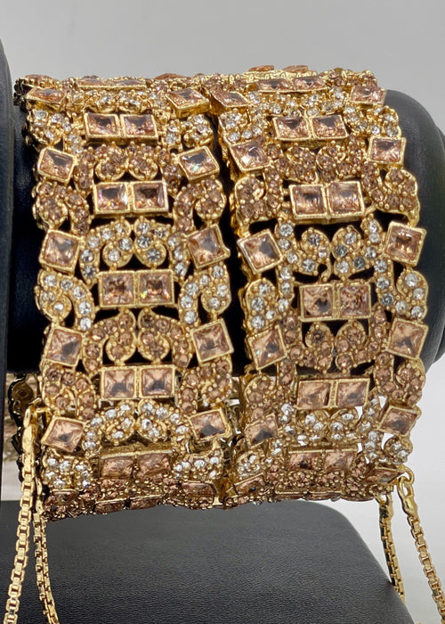 Shop the Imperial Garnet Bangles Openable from Zarosh Jewel
