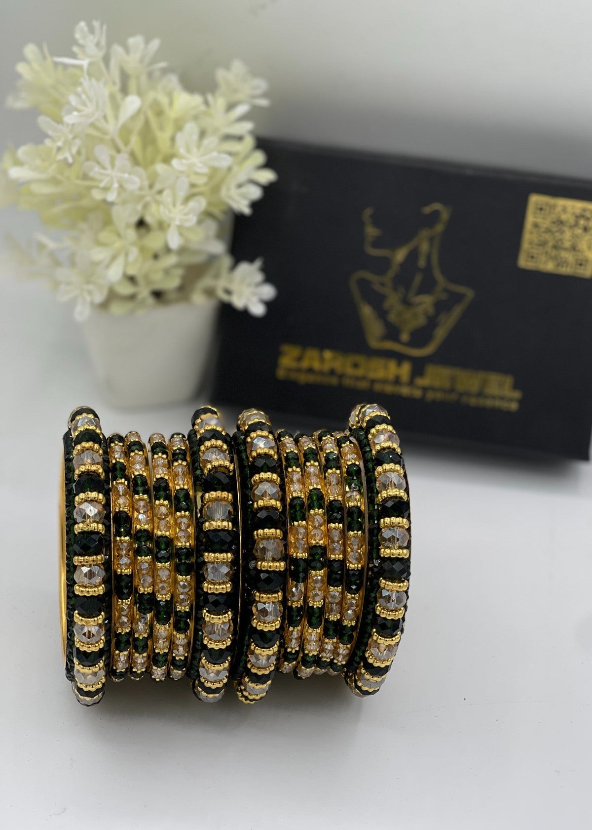 Shop the Inaya Bangle Set from Zarosh Jewel