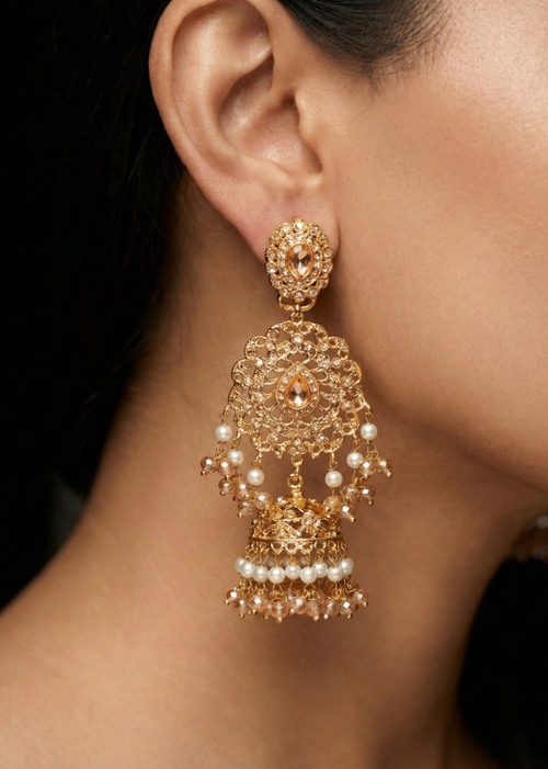 Inaya Sahara Chandbali by Zarosh Jewel
